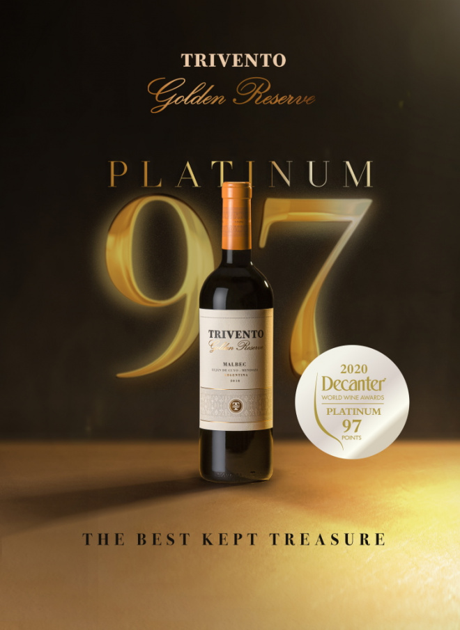 Trivento Golden Reserve Malbec wins top award in 2020 competition
